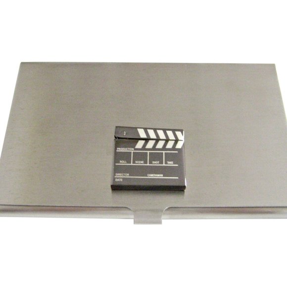 Cinema Clapper Board Business Card Holders Personalized  Detailed Film Clapper Business Card Holder